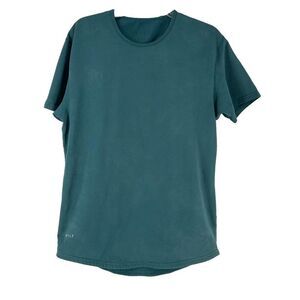 BYLT Drop Cut Lux Shirt Mens Size M Green Bodybuilding T-Shirt Gym Short Sleeve